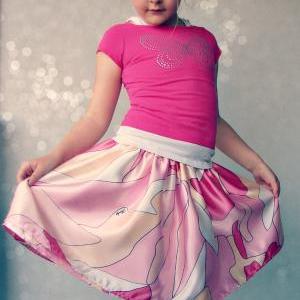 Reversible Fuchsia Skirt For Girls. Kids Clothes...